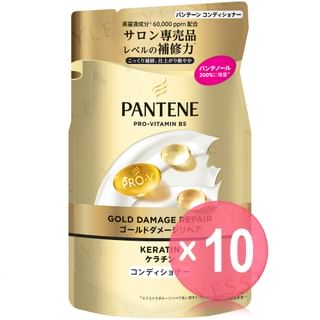 PANTENE Japan - Gold Damage Repair Conditioner Refill 10pcs Bundle Set 260g x 10 pcs