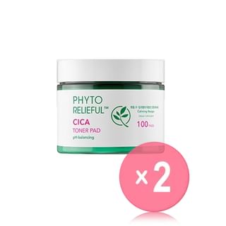 THANK YOU FARMER - Phyto Relieful Cica Toner Pad 2pcs Bundle Set 100 pads x 2 pcs