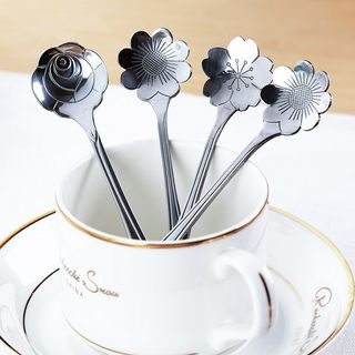 Yulu Stainless Steel Flower Coffee Spoon yulu kopen in de aanbieding