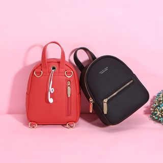Regalia Faux Leather Zip Backpack regalia kopen in de aanbieding Regalia Faux Leather Zip Backpack regalia kopen in de aanbieding