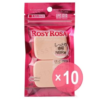 Chantilly - Rosy Rosa Moist Sponge Square 10pcs Bundle Set 2 pcs x 10 pcs