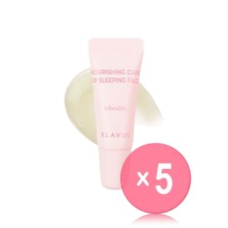 KLAVUU - Nourishing Care Lip Sleeping Pack Mini - 3 Types 5pcs Bundle Set Vanilla x 5 pcs