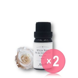 Aster Aroma - 3% White Rose Pure Essential Oil In Organic Jojoba Oil 2pcs Bundle Set 10ml x 2 pcs