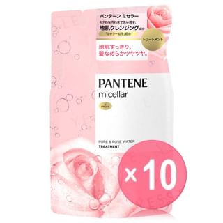 PANTENE Japan - Micellar Pure & Rose Water Treatment Refill 10pcs Bundle Set 350g x 10 pcs