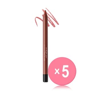 MQNY - The Big Waterproof Pencil Gel Liner - 10 Colors 5pcs Bundle Set #09 Romantic Heroine x 5 pcs