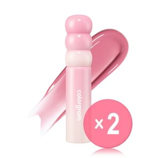 colorgram - Fruity Glass Tint Milk - 8 Colors 2pcs Bundle Set #04 Proud Grape x 2 pcs