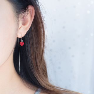 A Roch Heart Motif 925 Sterling Sliver Threader Earring a roch kopen in de aanbieding A Roch Heart Motif 925 Sterling Sliver Threader Earring a roch kopen in de aanbieding