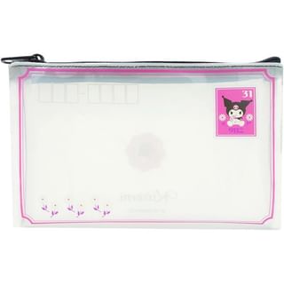 Sanrio Kuromi Clear Pouch (Retro Stamp Series) H10×W16.5×D1.5cm