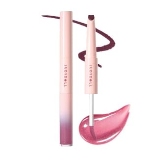 Judydoll - Lip Gloss And Liner Duo - 5 Colors #04 Moonlit Violet