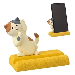 Hide-and-Seek Cat Smartphone Stand Calico Cat 1 pc