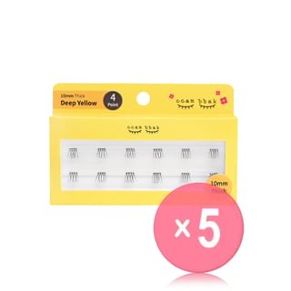 ccam bbak - Original Eyelash 4 Points - 9 Types 5pcs Bundle Set 10mm Thick x 5 pcs