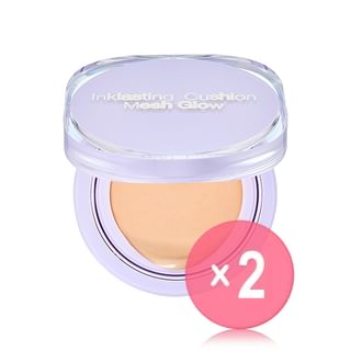 THE FACE SHOP - Ink Lasting Cushion Mesh Glow - 3 Colors 2pcs Bundle Set #V203 Natural Beige x 2 pcs