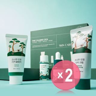 ROUND LAB - Pine Calming Cica Trial Kit 2pcs Bundle Set 4 pcs x 2 pcs