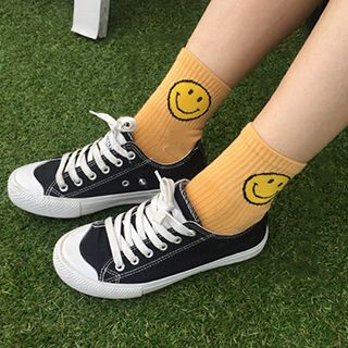 Dute Smiley Face Ankle Socks dute kopen in de aanbieding