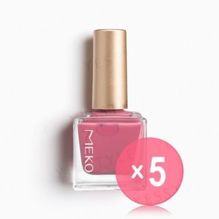 MEKO - Fingertip Play Light Nail Polish 18 Rose Pink 5pcs Bundle Set 10ml x 5 pcs