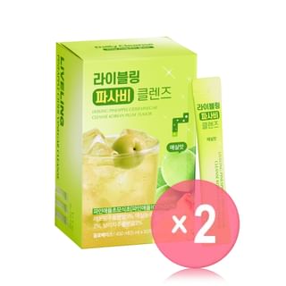 LIVELING Pineapple Cider Vinegar Cleanse - 2 Types 2pcs Bundle Set 2025 Version - Plum Flavor x 2 pcs