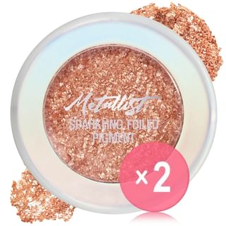touch in SOL - Metallist Sparkling Foiled Pigment - 4 Colors 2pcs Bundle Set #01 Cream Peach x 2 pcs