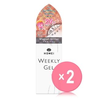 Homei - Weekly Gel Magnet Glitter Nail 2pcs Bundle Set MG18 Sunkissed Magnet x 2 pcs
