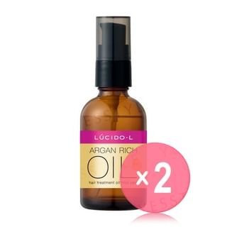 Mandom - Lucido-L Argan Rich Hair Treatment Oil Frizz Care 2pcs Bundle Set 60ml x 2 pcs