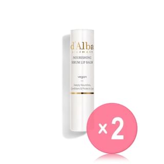 d'Alba - White Truffle Nourishing Serum Lip Balm 2pcs Bundle Set 3.6g x 2 pcs