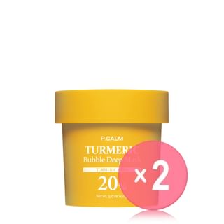 P.CALM - Turmeric Bubble Deep Mask 2pcs Bundle Set 90g x 2 pcs