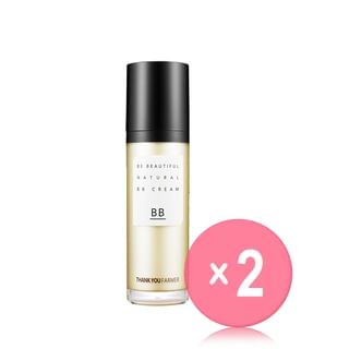 THANK YOU FARMER - Be Beautiful Natural BB Cream SPF30 PA++ 40ml - 2 Colors 2pcs Bundle Set #01 Natural Beige x 2 pcs