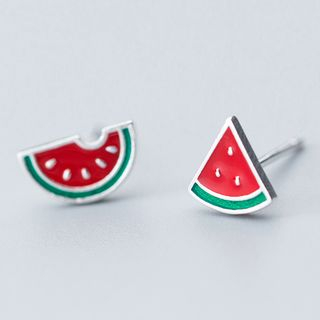 A Roch Asymmetric Watermelon Stud Earrings a roch kopen in de aanbieding A Roch Asymmetric Watermelon Stud Earrings a roch kopen in de aanbieding