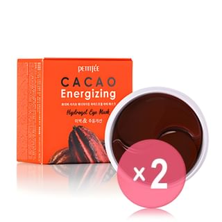 PETITFEE - CACAO Energizing Hydrogel Eye Mask 2pcs Bundle Set 60 patches x 2 pcs