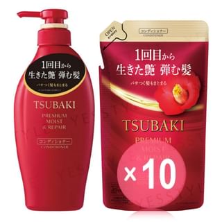 Shiseido - Tsubaki Premium Moist & Repair Conditioner 10pcs Bundle Set