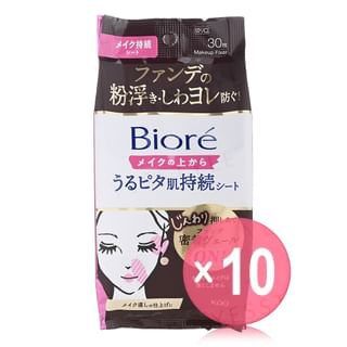 Kao - Biore Makeup Fixer Lasting Sheet Eyes & Mouth Moist 10pcs Bundle Set 30 pcs x 10 pcs