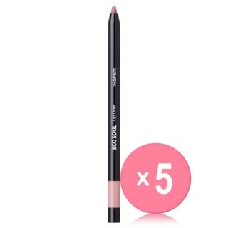 The Saem - Eco Soul Lip Liner - 3 Colors 5pcs Bundle Set #BE01 Soul Beige x 5 pcs