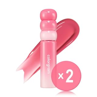 colorgram - Fruity Glass Tint Milk - 8 Colors 2pcs Bundle Set #05 Level-Up Berry x 2 pcs