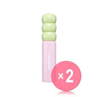 colorgram - Fruity Glass Tint - 17 Colors 2pcs Bundle Set #01 Flashing Apricot x 2 pcs