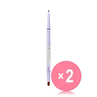 THE FACE SHOP - Eye Rise Shadow Liner - 4 Colors 2pcs Bundle Set #01 Ash Black x 2 pcs