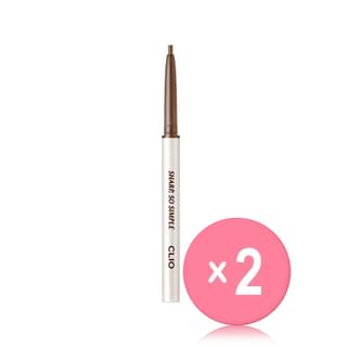 CLIO - Sharp So Simple Waterproof Pencil Liner - 11 Colors 2pcs Bundle Set #10 Cacao Brown x 2 pcs