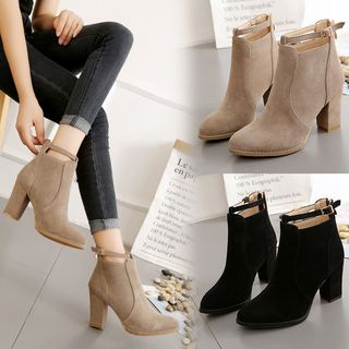 Weiya Block Heel Ankle Boots weiya kopen in de aanbieding Weiya Block Heel Ankle Boots weiya kopen in de aanbieding