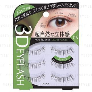 Koji 3D Eyes Eyelash 06 Light Accent 1 Pc koji kopen in de aanbieding