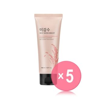 THE FACE SHOP - Rice Water Bright Foaming Cleanser Mini 5pcs Bundle Set 100ml x 5 pcs