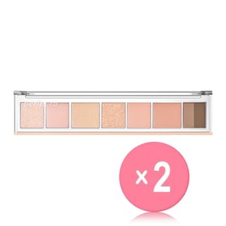 peripera - All Take Mood Palette - 7 Types 2pcs Bundle Set #01 Whisper of Spring Coral x 2 pcs