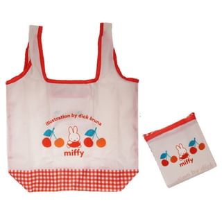 Miffy Retro Cherry Series Eco Shopping Bag (One Point) W270×H500×D120mm