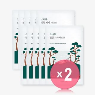ROUND LAB - Pine Calming Cica Mask Set 2pcs Bundle Set 27ml x 10 sheets x 2 pcs