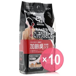 Kao - 8 x 4 Men Middle Body Sheet 10pcs Bundle Set 20 Sheets x 10 pcs