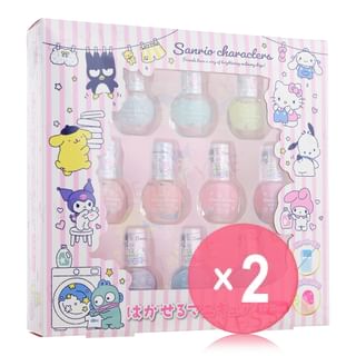 RACE - Sanrio Characters Peelable Nail Polish Set 2pcs Bundle Set 10 pcs x 2 pcs