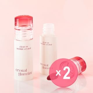 CLIO - Crystal Glam Tint Mini 2pcs Bundle Set #05 Fresh Cherry x 2 pcs