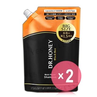 H2O - DR.HONEY Black Bee Moist Repair Shampoo Refill 2pcs Bundle Set 510ml x 2 pcs