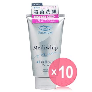 Kose - Softymo Clear Pro Premium Mediwhip Face Foam 10pcs Bundle Set 130g x 10 pcs