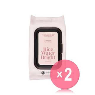 THE FACE SHOP - Rice Water Bright Cleansing Facial Wipes 2pcs Bundle Set 2026 Version - 50 sheets x 2 pcs