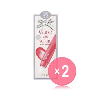 CLIO - Glaze Lip Serum Set - 4 Colors 2pcs Bundle Set #02 Juicy Berry x 2 pcs