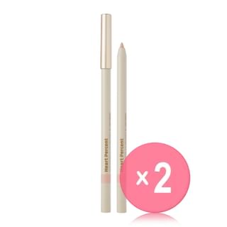 Heart Percent - Dote on Mood Gel Eyeliner Pencil - 13 Colors 2pcs Bundle Set #10 Light Salmon x 2 pcs