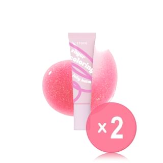 ETUDE - Sugar Coloring Jelly Balm - 10 Colors 2pcs Bundle Set #03 Crystal Candy x 2 pcs